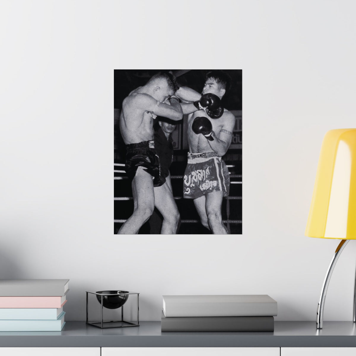 Shadows of Muay Thai III - B&W Muay Thai Poster