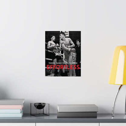 Timing Takes Years To Look Effortless | Muay Thai Poster
