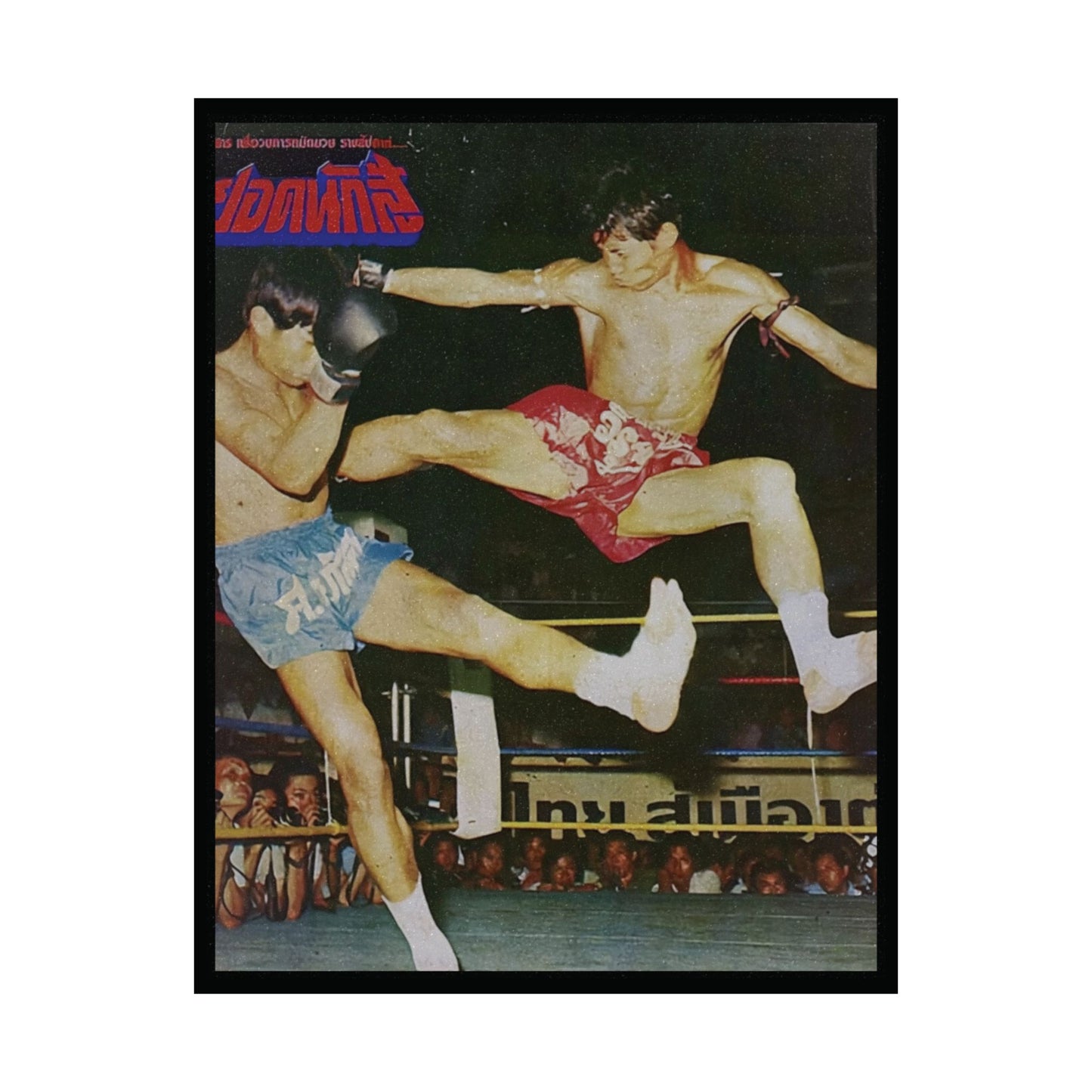 Sagat Porntawee - "ราชาน็อกเร็ว" KO King | Matte Muay Thai Vintage Poster