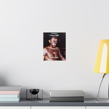 Fighting tired is a skill | Muay Thai Poster