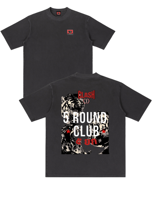 5 Round Club Oversized T-Shirt - Tiger