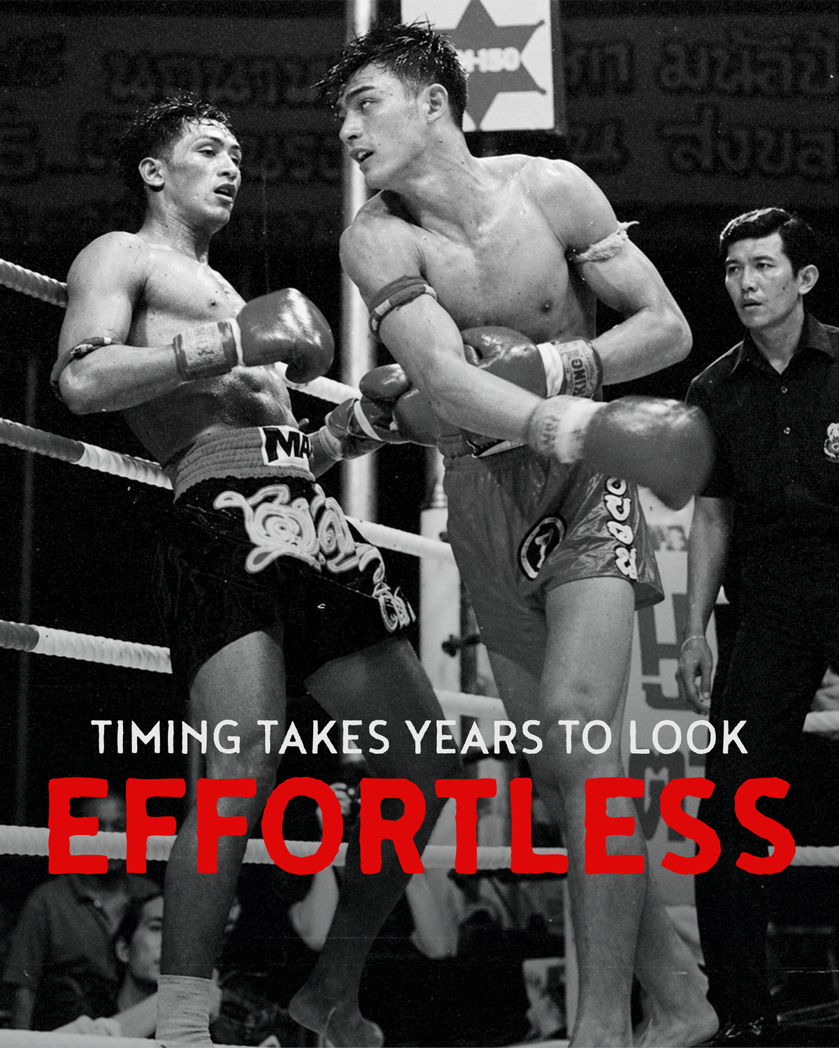 Timing Takes Years To Look Effortless | Muay Thai Poster