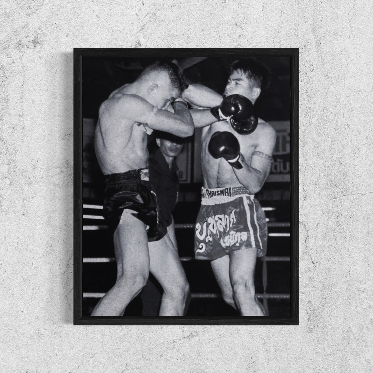 Shadows of Muay Thai III - B&W Muay Thai Poster