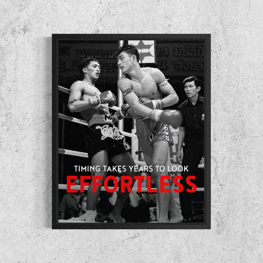 Timing Takes Years To Look Effortless | Muay Thai Poster