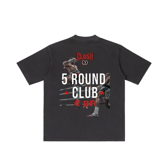 5 Round Club Oversized T-Shirt - Showtime